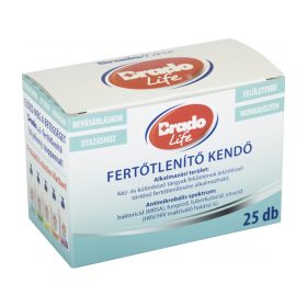 bradolife fertőtlenítő kendő 25 db