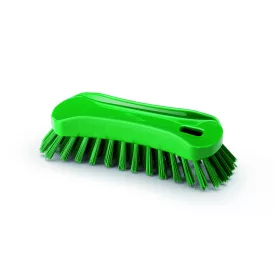   Igeax élelmiszeripari ergonómikus kézi kefe, zöld, 0,75mm kemény sörtével