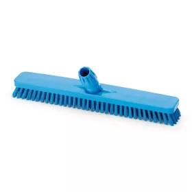   Igeax élelmiszeripari padlósúrolókefe 45cm széles kék, 0,75mm kemény sörtével