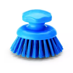   Igeax élelmiszeripari ergonómikus kézi súroló kefe kerek kék, 0,75mm kemény sörtével