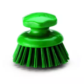   Igeax élelmiszeripari ergonómikus kézi súroló kefe kerek zöld, 0,75mm kemény sörtével