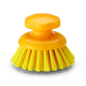   Igeax élelmiszeripari ergonómikus kézi súroló kefe kerek sárga, 0,75mm kemény sörtével