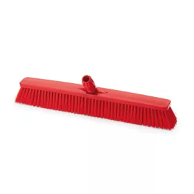   Igeax élelmiszeripari tolóseprű, partvis fej, 60cm, 0,75mm kemény sörtével, piros