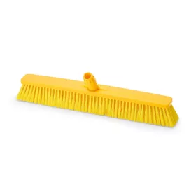   Igeax élelmiszeripari tolóseprű, partvis fej, 60cm, 0,3mm puha sörtével, sárga