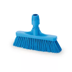   Igeax élelmiszeripari seprű, partvis fej, 28cm, billenő szemetes lapáthoz, 0,5mm közepes sörtével, kék