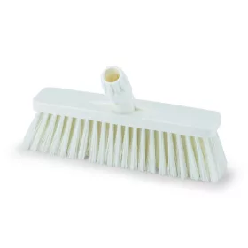   Igeax élelmiszeripari tolóseprű, partvis fej, 30 cm, 0,75mm kemény sörtével, fehér