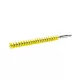 Igeax élelmiszeripari kémcső-, és üvegtisztító kefe fej, átmérő 19mm, hossz 23cm, sárga