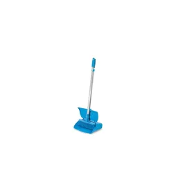   Igeax élelmiszeripari billenős szemetes lapát és seprű 28cm széles, 80cm nyéllel kék 0,5 mm