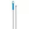 Igeax élelmiszeripari aluminium nyél menetes 130cm-es 25 mm átmérőjű, kék 