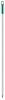 Igeax élelmiszeripari aluminium nyél menetes 130cm-es 25 mm átmérőjű, zöld