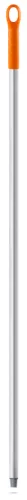 Igeax élelmiszeripari aluminium nyél menetes 130cm-es 25 mm átmérőjű, narancs