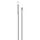 Igeax élelmiszeripari aluminium nyél menetes 130cm-es 25 mm átmérőjű, fehér