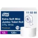 Tork Premium Mini Jumbo, extra puha toalettpapír 19cm átm. - 3 rétegű, hófehér, 120m (Karton - 12 tek)