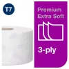 Tork Premium Mini Jumbo, extra puha toalettpapír 19cm átm. - 3 rétegű, hófehér, 120m (Karton - 12 tek)