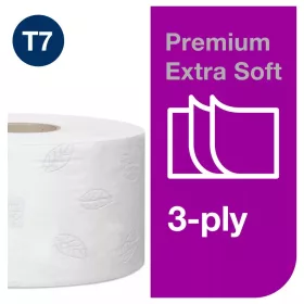   Tork Premium Mini Jumbo, extra puha toalettpapír 19cm átm. - 3 rétegű, hófehér, 120m (Karton - 12 tek)