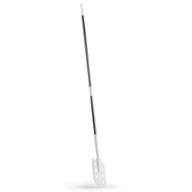   Igeax élelmiszeripari keverőlapát / kaparó perforált rozsdamentes acél, 130 mm x 1700 mm fehér