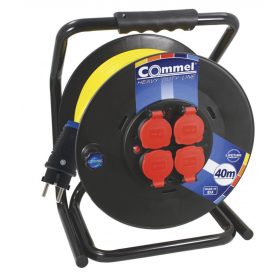   Commel Kábel dob - PVC 300 mm, egyfázisú,  16 A 230 V ~ 3500 W IP44,  3x1,5, 30M