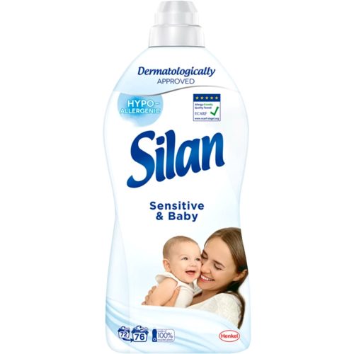 Silan textilöblítő koncentrátum Sensitive&Baby 1,672L 76 Mosásos