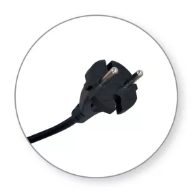   Commel csatlakozó kábel szerszámgéphez 10 A 250 V ~ 2200 W, Fekete 2x1 / 2m