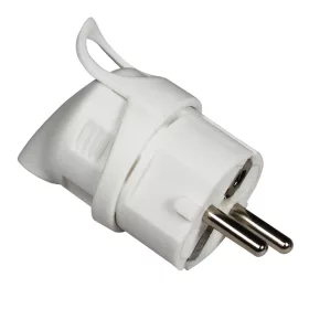   Commel földelt dugvilla alsó kivezetésű, schuko 16 A 250 V ~, fehér