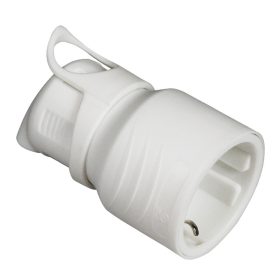   Commel földelt dugalj hátsó kivezetésű, schuko 16 A 250 V ~, fehér