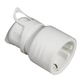   Commel földelt dugalj hátsó kivezetésű, schuko 16 A 250 V ~, fehér