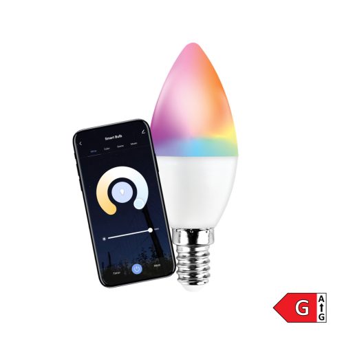 Commel Led izzó Wifi 5,5W C37 RGB 3000K-6500K