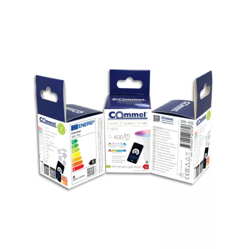 Commel Led izzó Wifi 5,5W GU10 RGB 3000K-6500K