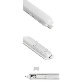   Commel LED armatúra lámpatest, por és vízmentes 40 W 118 cm 4000k