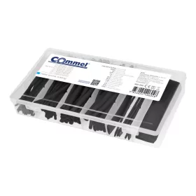 Commel zsugorcső szett  100DB 100mm  fekete