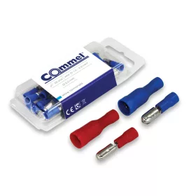   Commel szigetelt hengeres csatlakozó aljzat 0.5-1.5 mm2, Ø 4 mm, 25 db