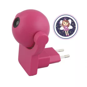   Commel LED éjszakai fény projektor piros tündéres gyerekszobába, alkonykapcsolóval 