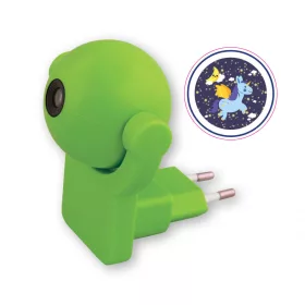   Commel LED éjszakai fény projektor zöld pónis gyerekszobába, alkonykapcsolóval