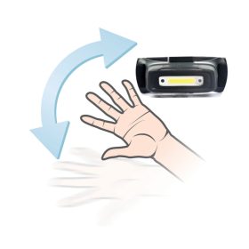   Commel LED fejlámpa, mozgásérzékelővel, beépített akkuval 5 W 