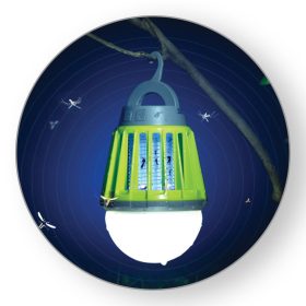   Commel Többfunkciós hordozható LED lámpa és szúnyogcsapda 1w 180lm  IPX6