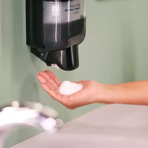 Tork Mini szappan- és kézfertőtlenítő-adagoló, fekete
