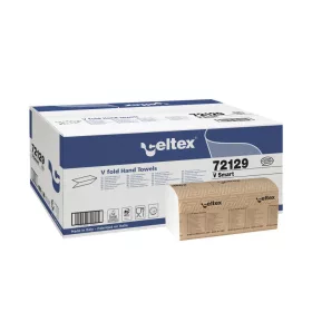   Celtex V Smart hajtogatott kéztörlő, cellulóz, 2 réteg, 25x21cm, 15x200 lap (3000 lap/karton)
