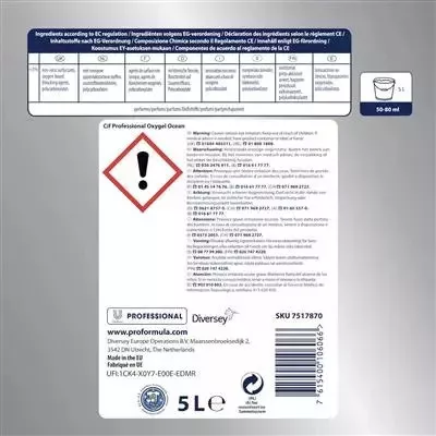 Cif Pro Formula Oxygel Ocean általános felülettisztító aktív oxigénnel 5L