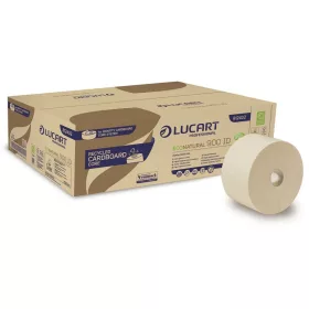   Lucart ECO Natural 900 ID Mini közületi toalettpapír 202m 2 rétegű 12 tekercs/zsugor