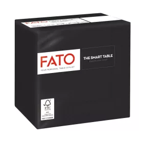Fato Szalvéta 24x24cm fekete 2 rétegű 100 lap/csomag 