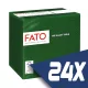 Fato Szalvéta 24x24cm erdőzöld 2 rétegű 100 lap/csomag (24 csomag)