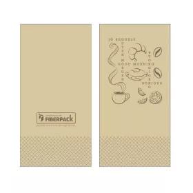  Lucart Eco Natural Szalvéta 33x33cm Jó reggelt 1/8-os 2 rétegű 50 lap/csomag