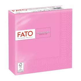 Fato Szalvéta 33x33cm rózsaszín 2 rétegű 50 lap/csomag 