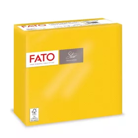   Fato Sztár szalvéta 2 rétegű 38x38cm sárga 40 szál/csomag 
