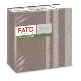 Fato Airlaid szalvéta 40x40cm Tweed Chocolate 50 lapos