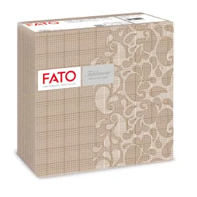 Fato Airlaid szalvéta 40x40cm Drops mogyoró 50 lapos