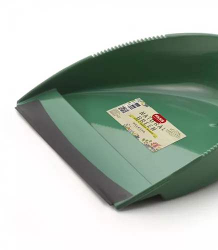 Fass Natural Green szemeteslapát gumi éllel zöld, nyélre pattintható