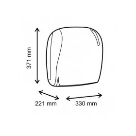   Mar plast Linea SKIN autocut kéztörlő adagoló fehér/átlátszó
