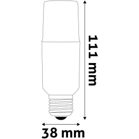Avide LED Bright Stick izzó T37 9.5W E27 WW 3000K