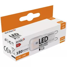 Avide LED 2.5W G9 NW 4000K fekvő